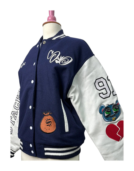 2015 Stacks Varsity Jacket — original product photo on white
