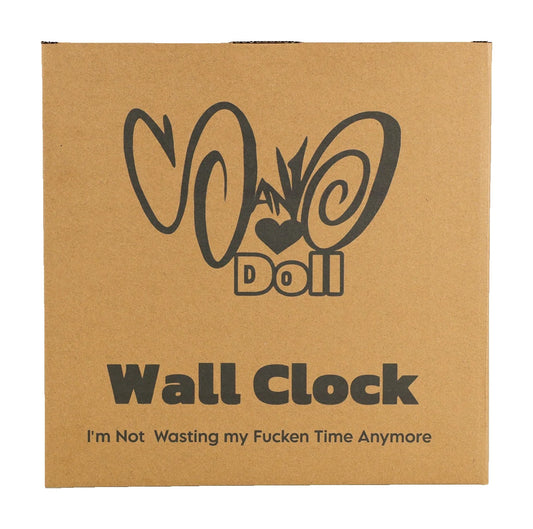 Sand Doll wall clock packaging — original photo on white