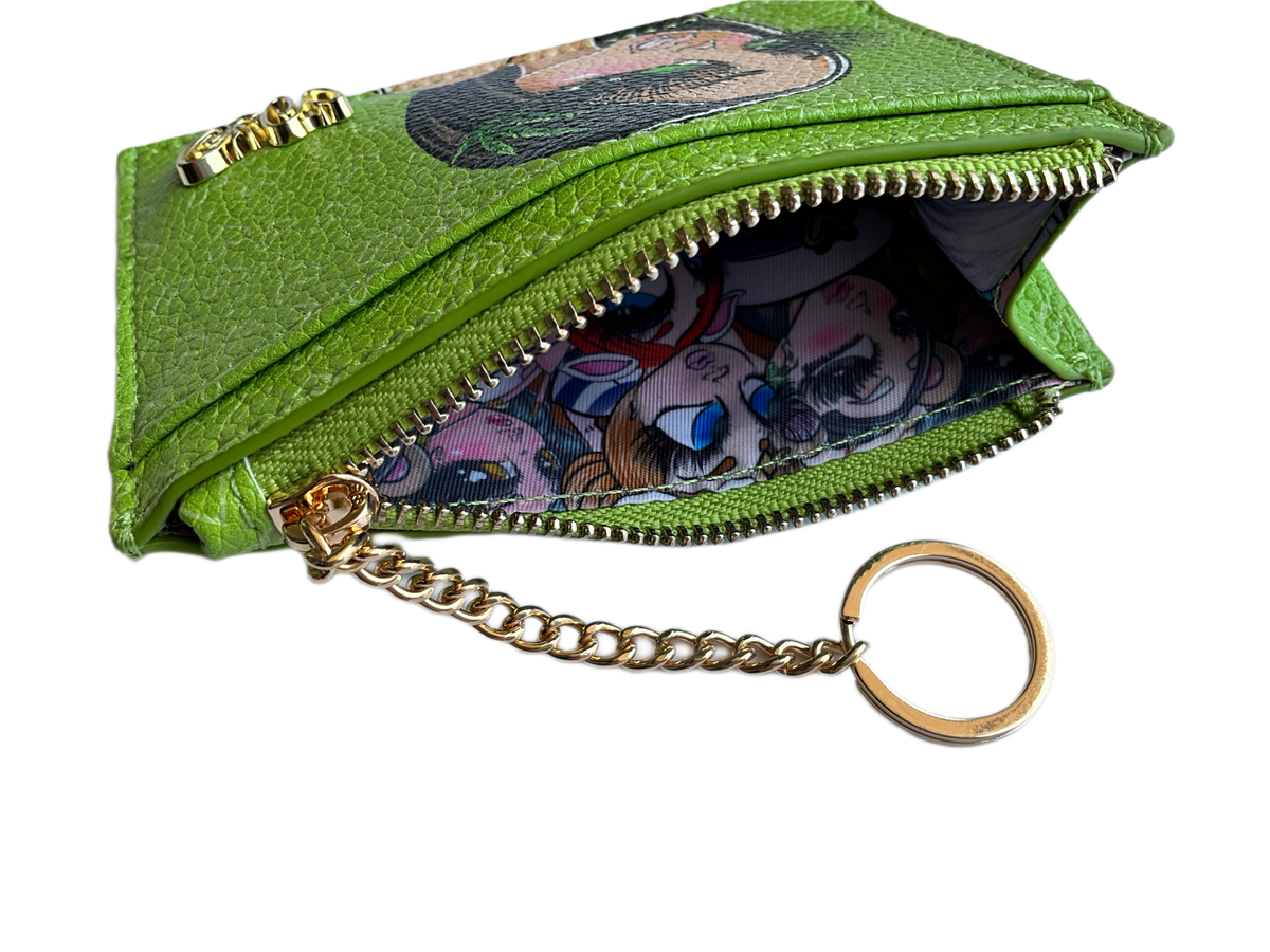 Green Stony Card Holder