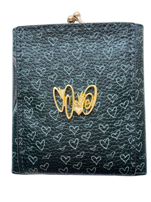 Black Stony Trifold Wallet