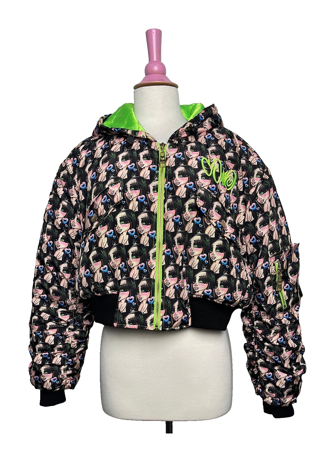 2020 Lil Stony Bomber Jacket – 2XL/3XL (Display Sample) with original artwork on a white background