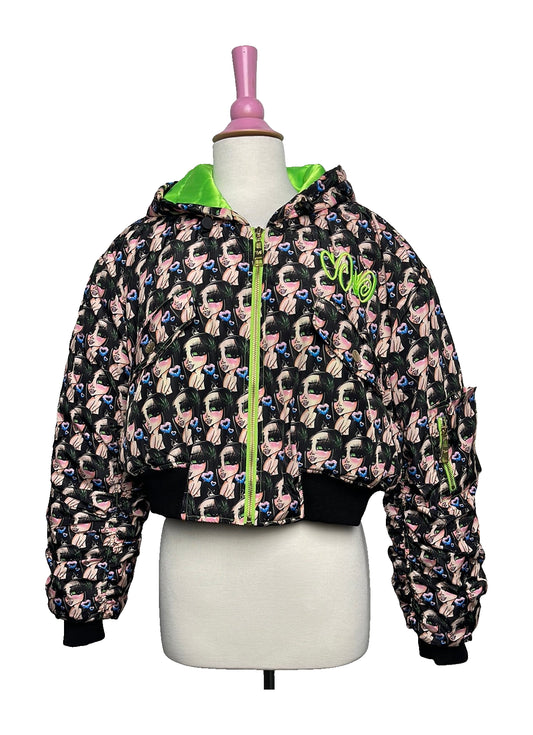 2020 Lil Stony Bomber Jacket – 2XL/3XL (Display Sample) with original artwork on a white background