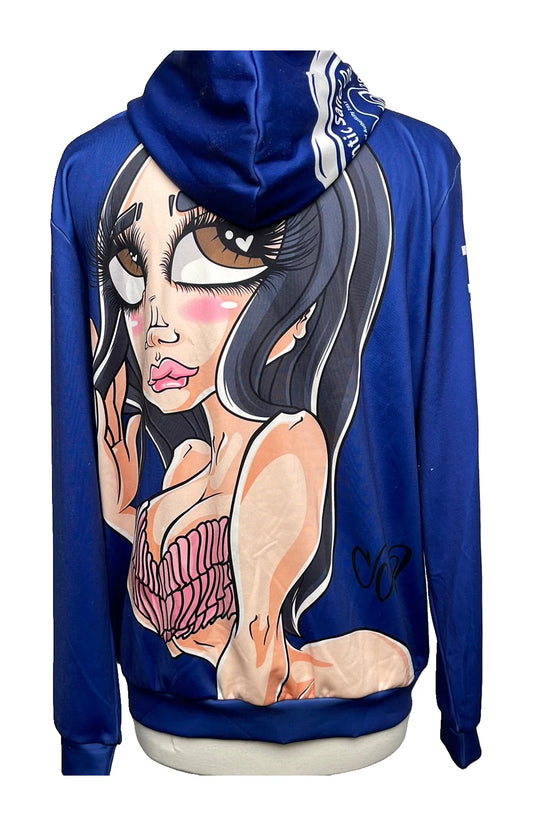 2017 Sand Doll Zip-Up Hoodie – L/XL (Damaged) — original product photo on white