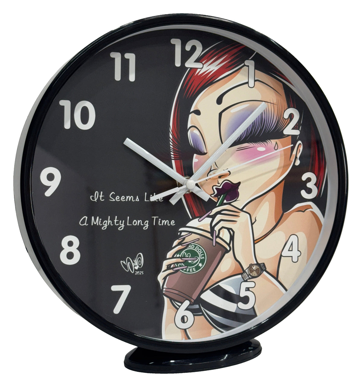 Lil Stranger Wall Clock — Sand One product photo