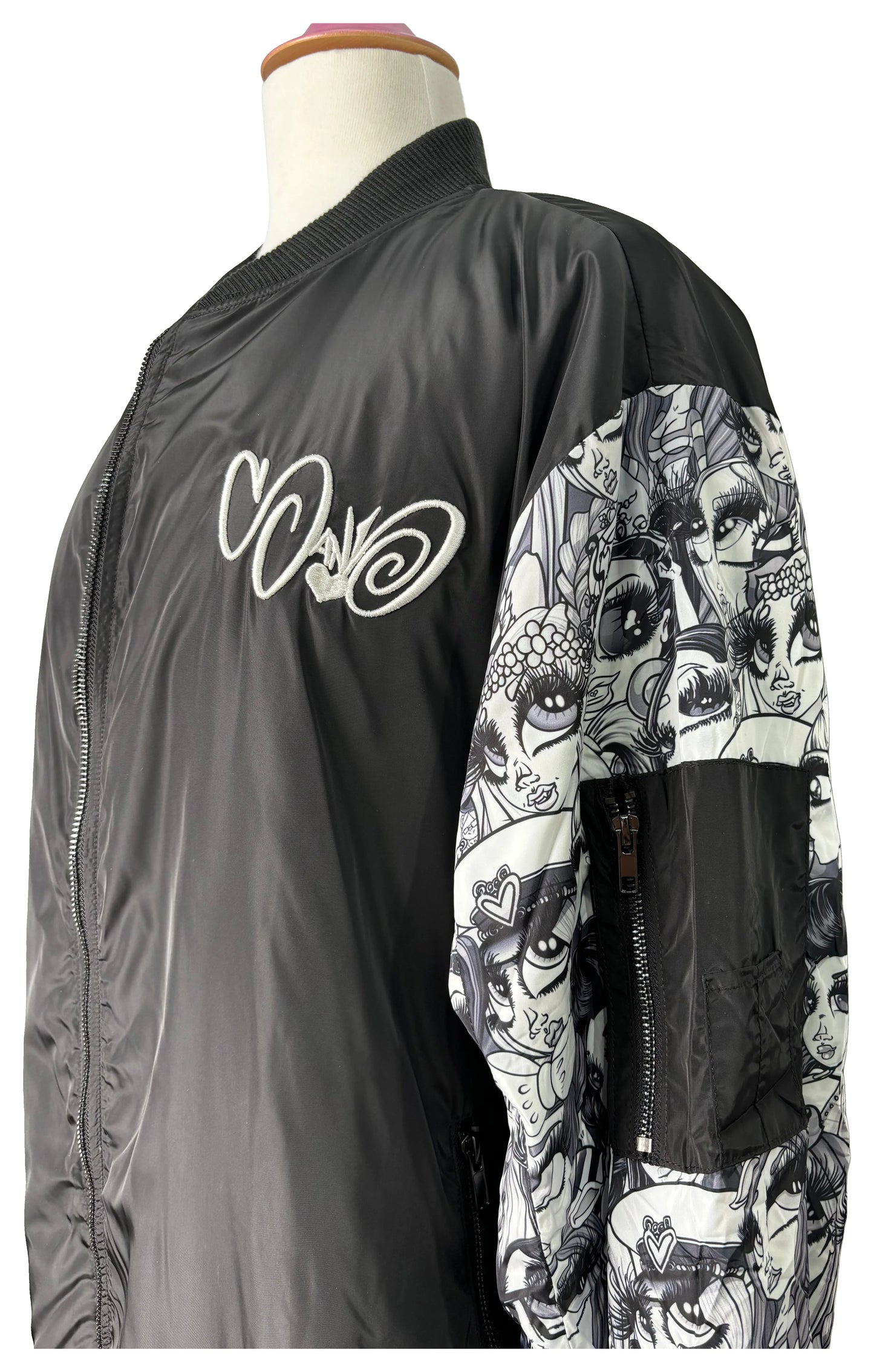 2018 Black & White Windbreaker — original product photo on white