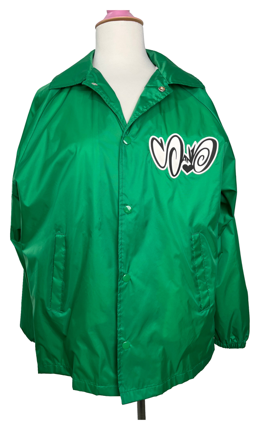 Green Capitan Bermuda Windbreaker – Large (Damaged) with original artwork on a white background