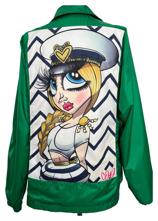 Green Capitan Bermuda Windbreaker – Large (Damaged) — original product photo on white