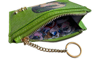 Green Stony Card Holder
