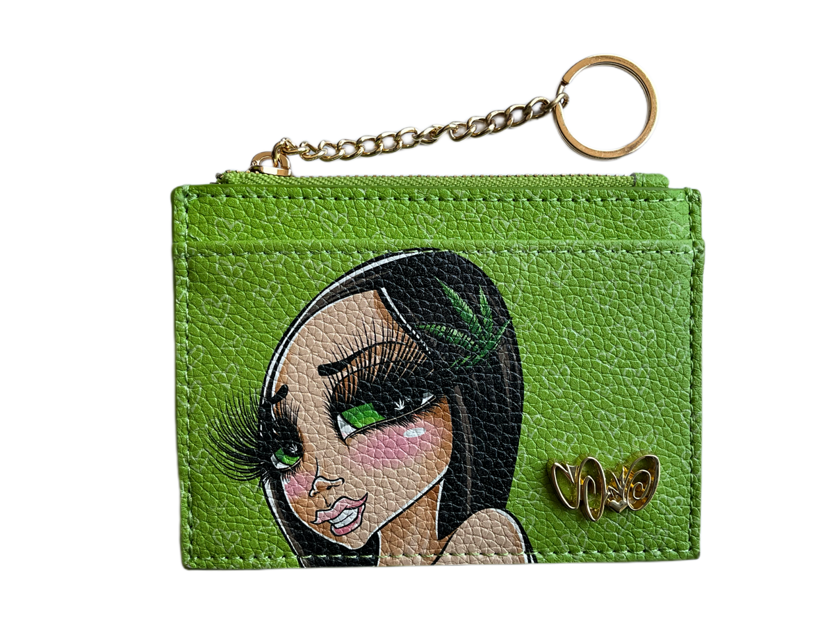 Green Stony Card Holder — Sand One product photo