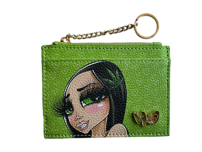 Green Stony Card Holder — Sand One product photo