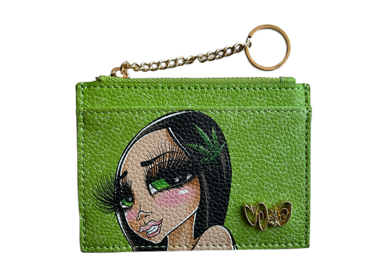 Green Stony Card Holder — Sand One product photo