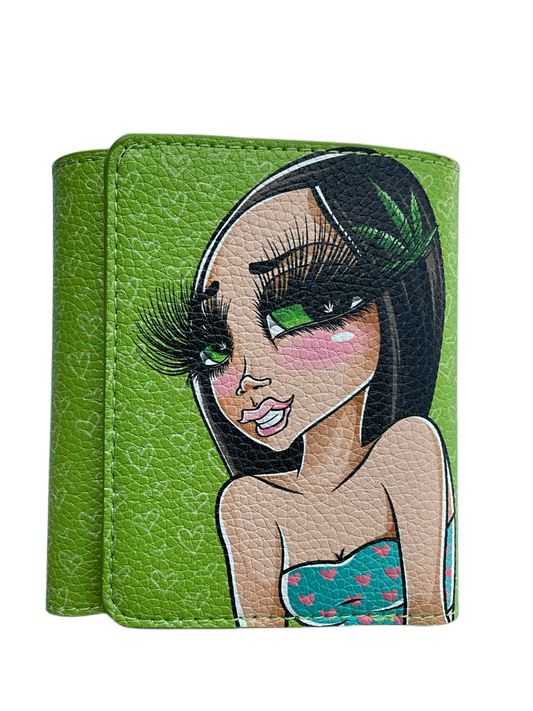 Green Stony Trifold Wallet — Sand One product photo