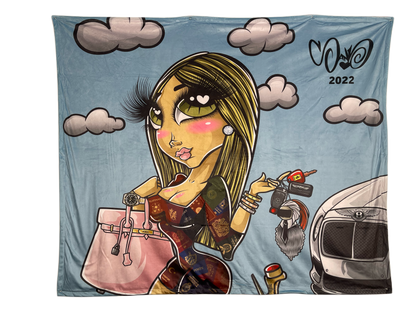 Sand Doll Fleece Blankets
