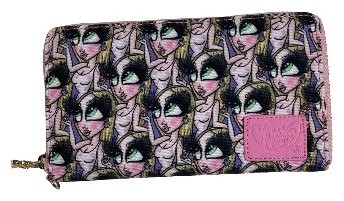 Mascara Baby Long Wallet 2017 with original artwork on a white background