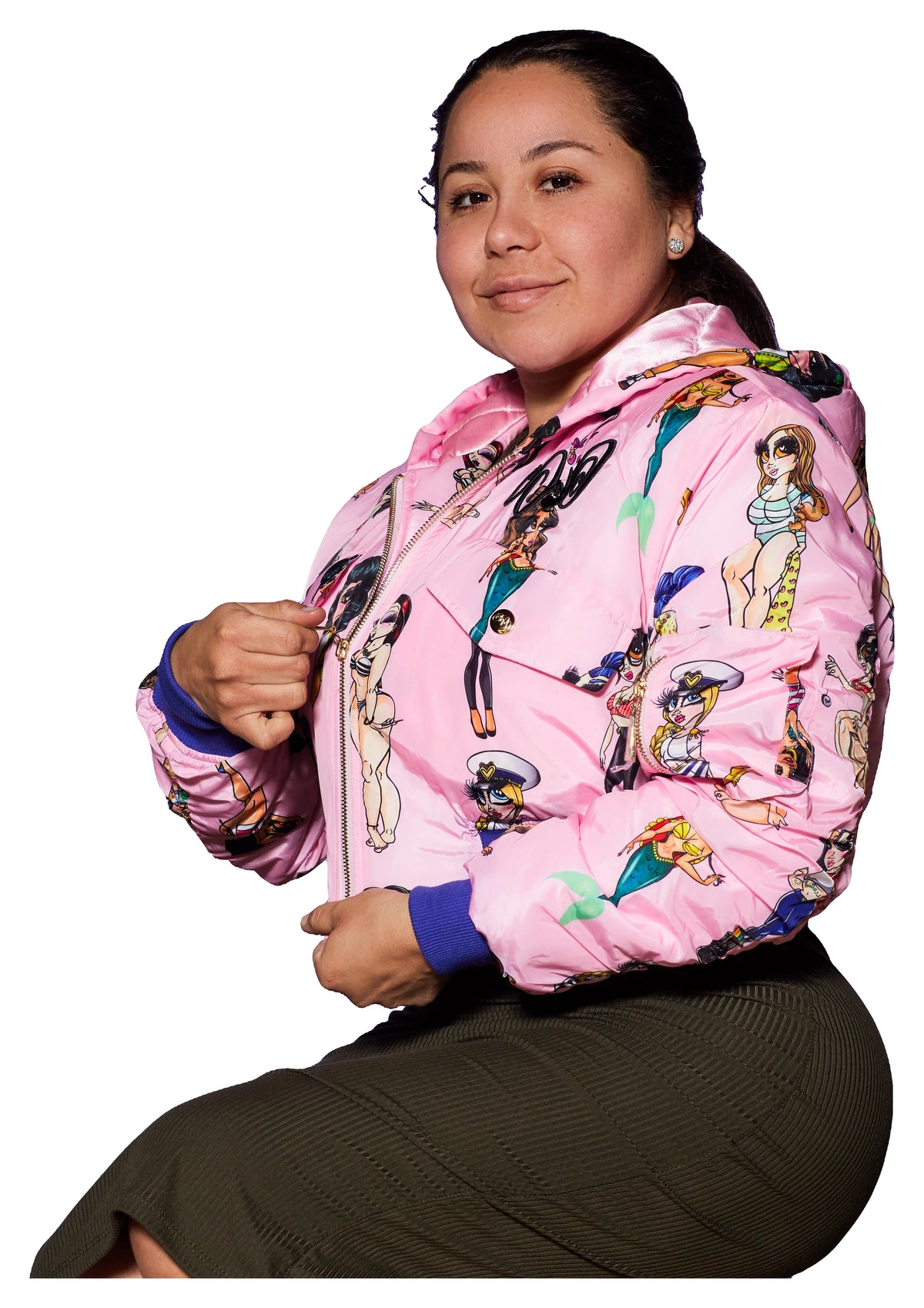 Pink Dolls Jacket — original product photo on white