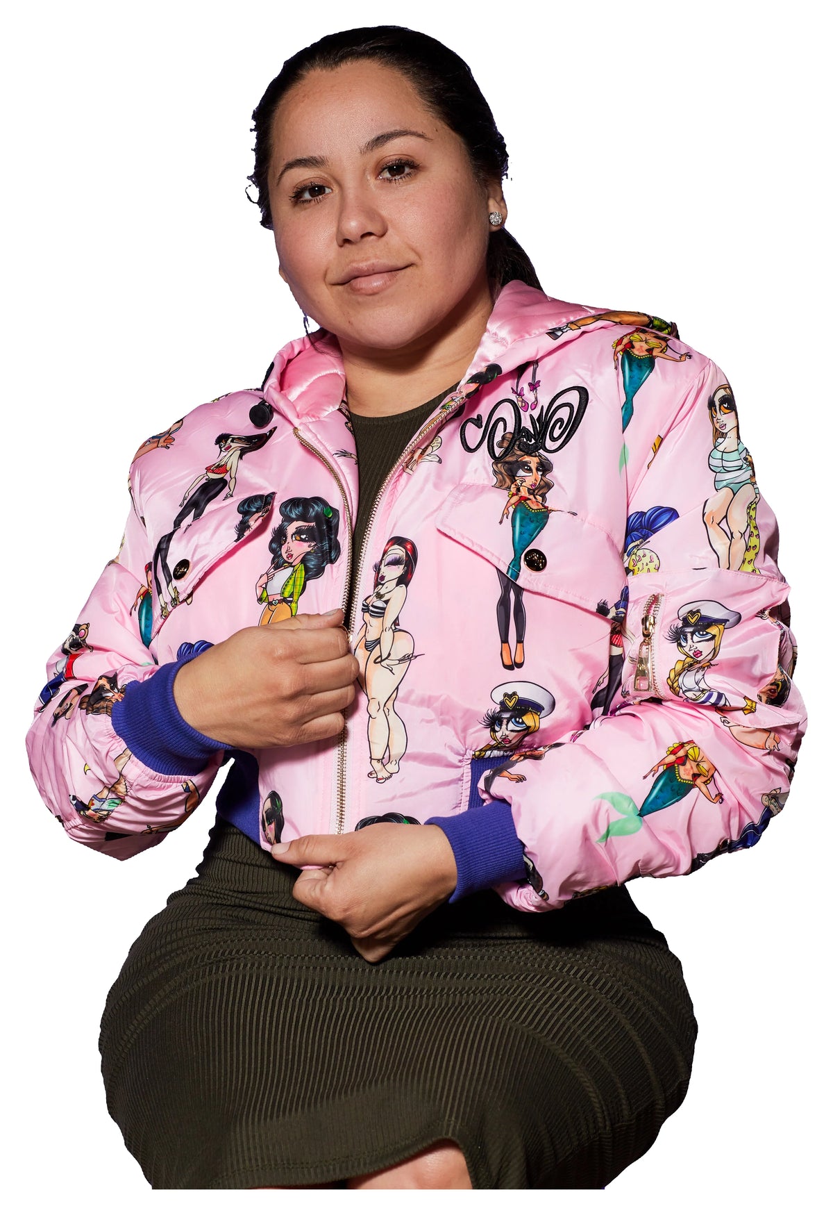 Pink Dolls Jacket — original product photo on white