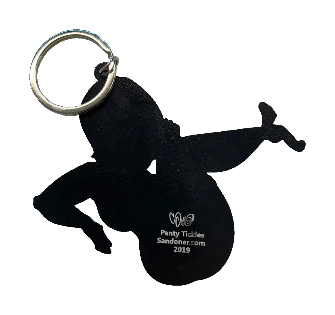 Panty Tickles Keychain — original product photo on white