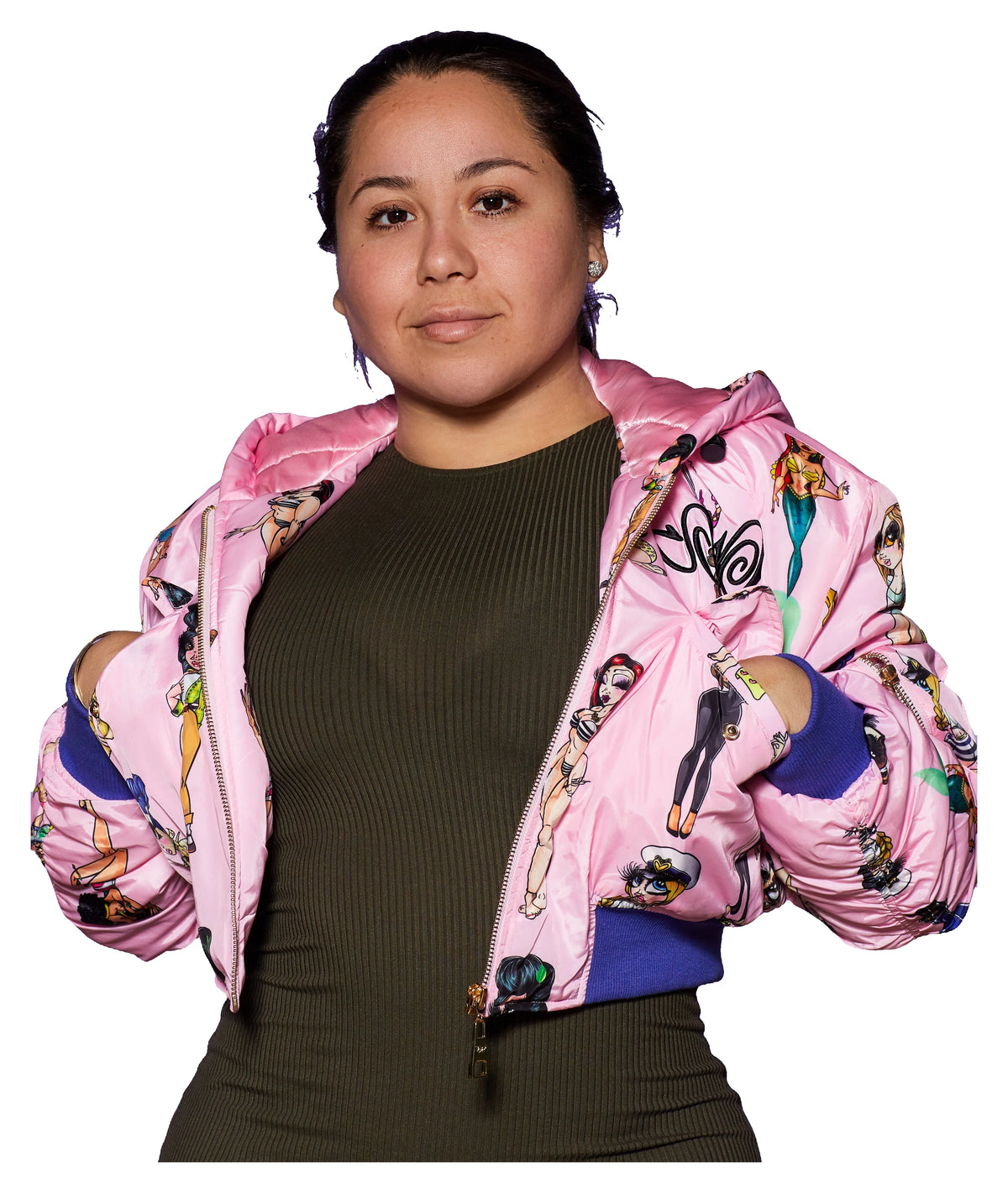 Pink Dolls Jacket — original product photo on white