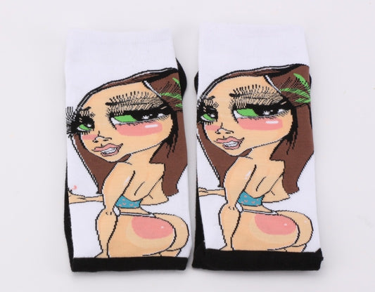 Stony Jacquard Socks — Sand One product photo