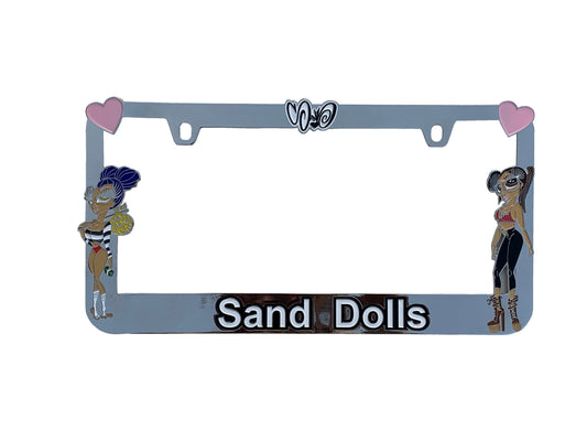 Sand Doll License Plate Frames — Sand One product photo