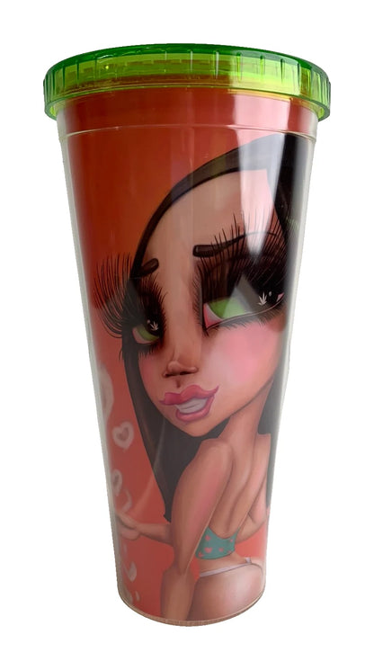 Red Stony Tumbler — original product photo on white