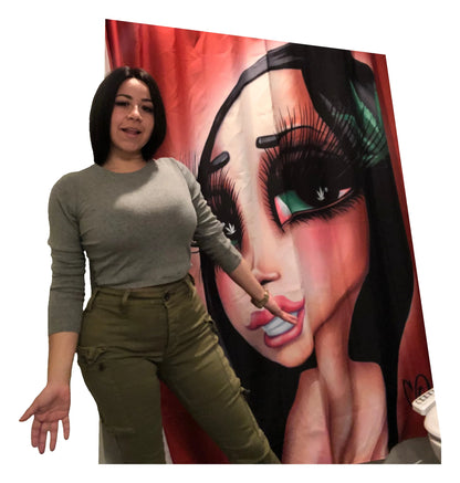 Sand Doll Shower Curtains — original product photo on white