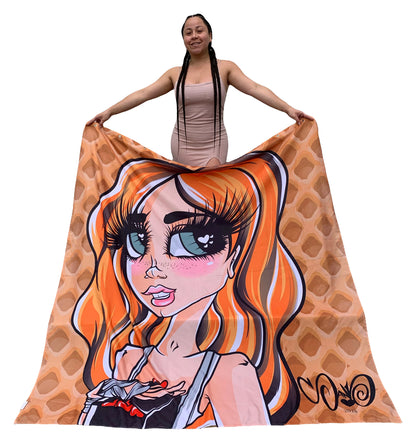Sand Doll Shower Curtains — original product photo on white