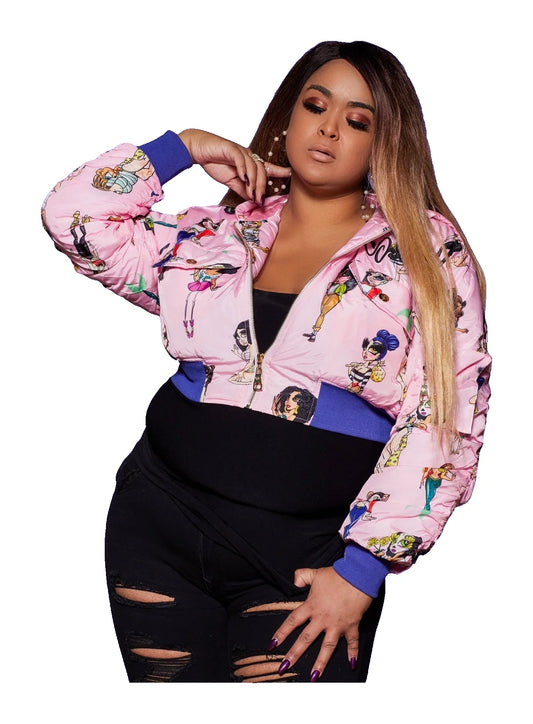 Pink Dolls Jacket — original product photo on white