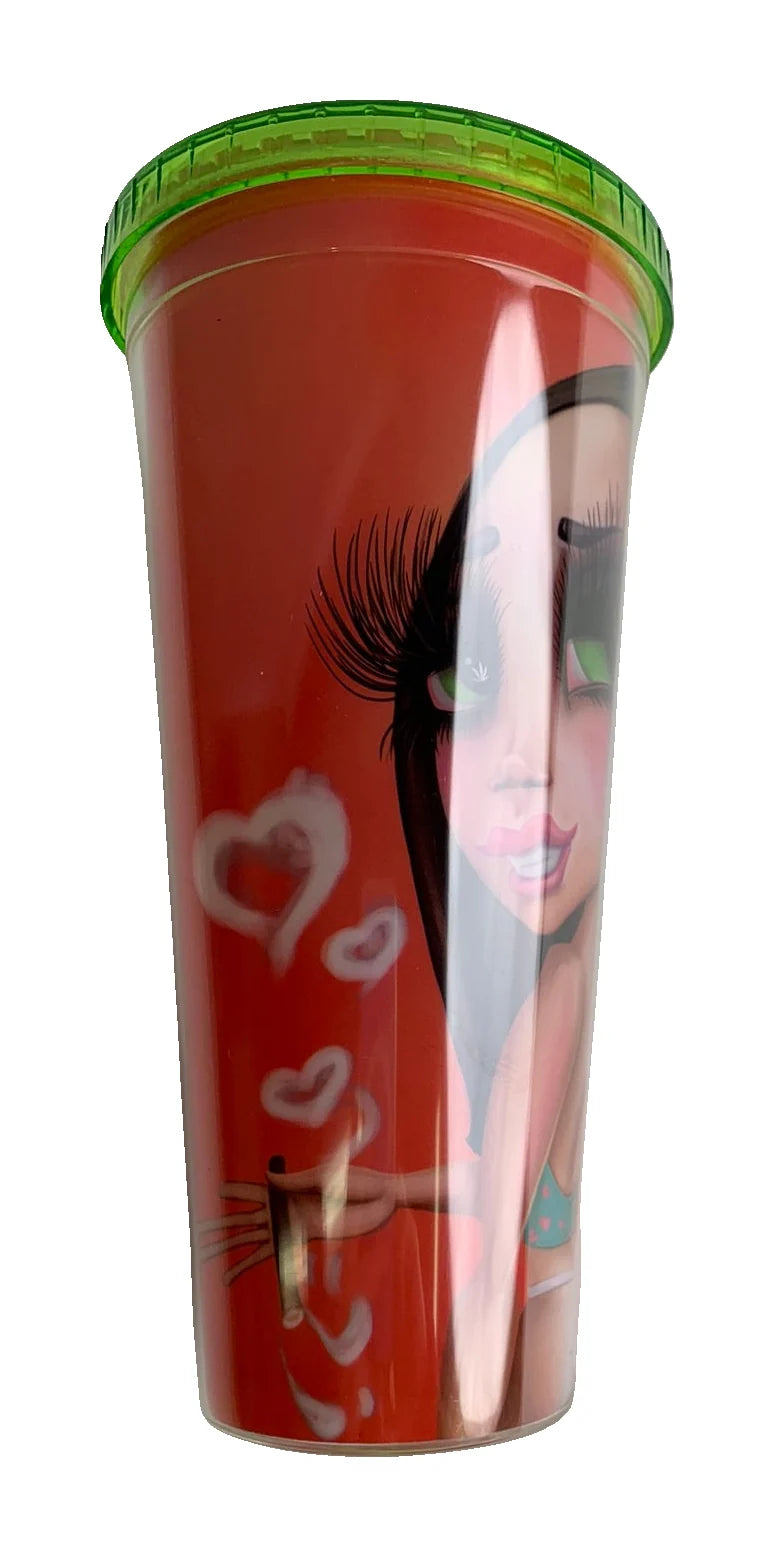 Red Stony Tumbler — original product photo on white